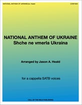 National Anthem of Ukraine SATB choral sheet music cover